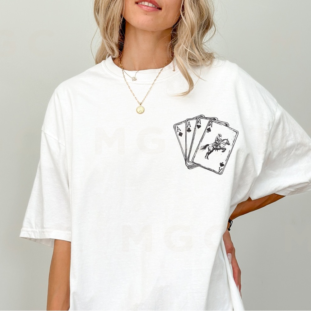 Comfort Colors Cowboy Card Deck Shirt